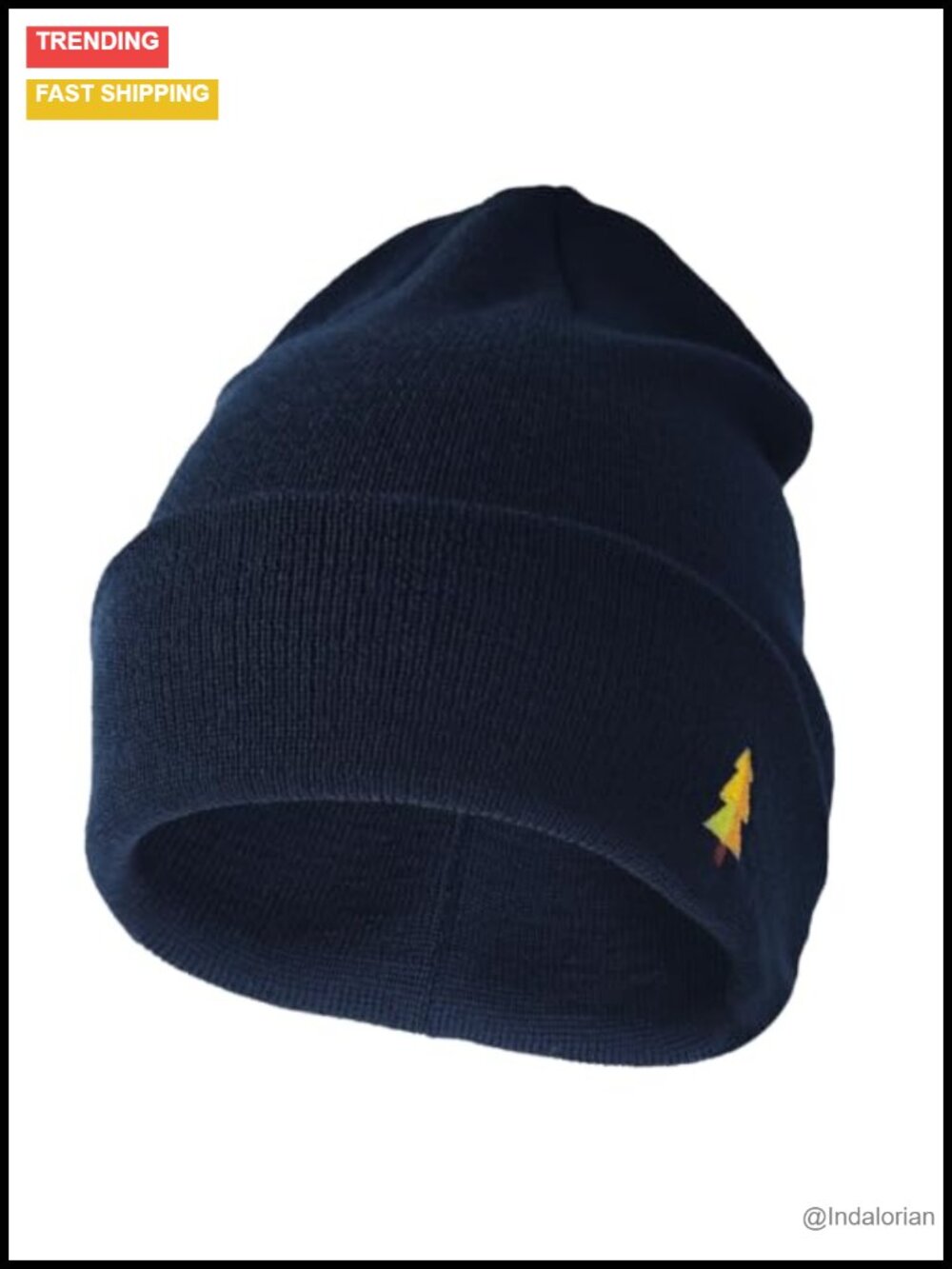 Merino Wool Knit Hat One Size Unisex Cuffed Beanie